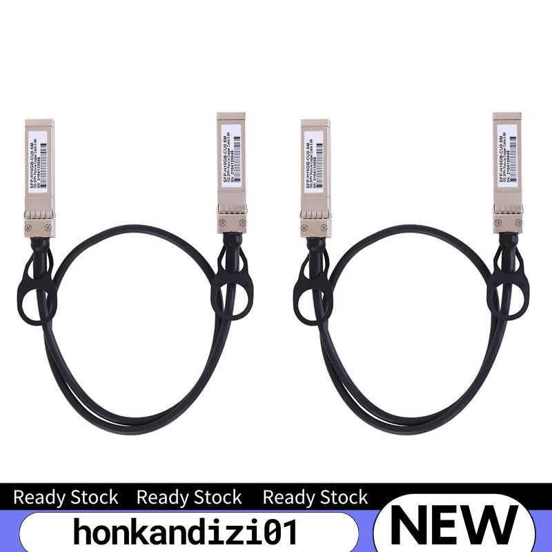 honkandizi01.ph2X 10G SFP+ Twinax Cable, Direct Mount Copper 10GBASE SFP Passive Cable for SFP-H10GB
