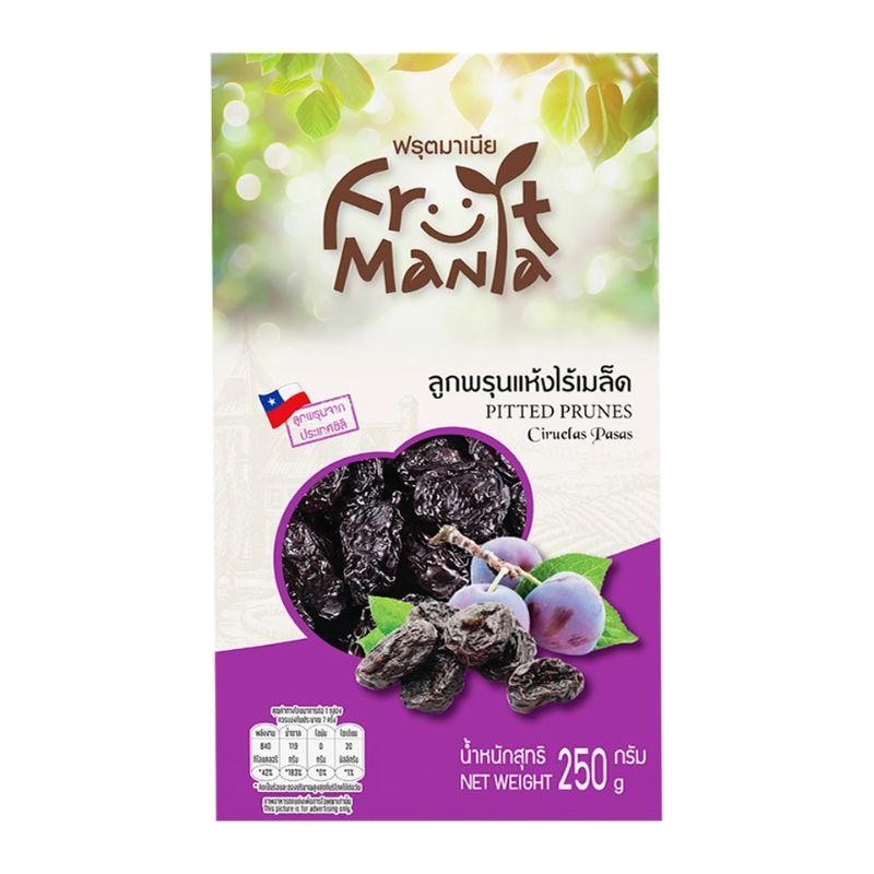 ฟรุ๊ตมาเนีย ลูกพรุนแห้งไร้เมล็ด 250กรัม Fruit Mania Pitted Prunes 250g.