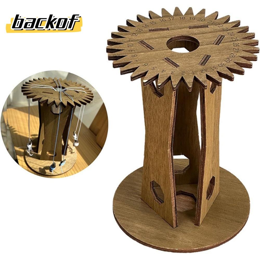 BACKOF Kumihimo Marudai Disk, เชือกมือทํามือไม้ Braiding Disk, ของขวัญแนวตั้ง DIY สร้อยข้อมือทอแผ่น