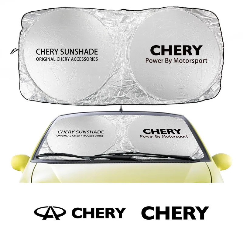 กระจกรถยนต์ Sun Shade ฝาครอบ Parasol สําหรับ Chery Tiggo 2 3 7 4 5x Kimo Qq6 s21 Qq3 เบรค s11 A3 A5 