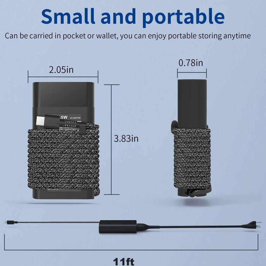 ใหม่ Slim 65W HP แล็ปท็อปชาร์จ USB C สําหรับ HP Envy X360,Spectre X360,Elitebook X360,Elite X2,Elite