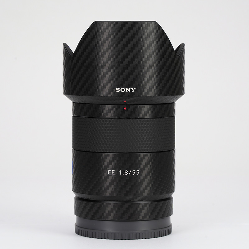 Meibentang เหมาะสําหรับ SONY 55 F1.8 ZA เลนส์ป้องกันฟิล์ม SONY Zeiss 55-1.8 สติกเกอร์คาร์บอนไฟเบอร์ 