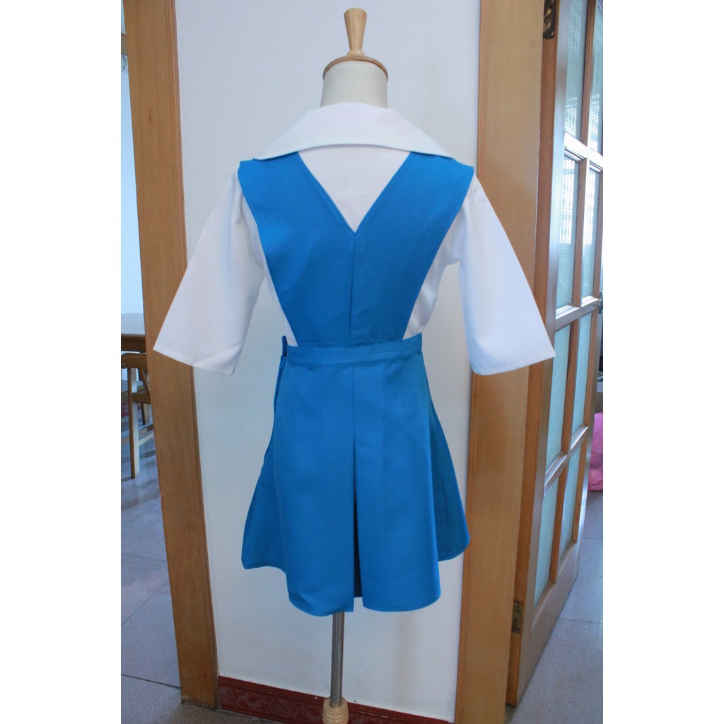 ชุดนักเรียน Asuka จาก EVA Neon Genesis Evangelion พร้อมจัดส่งฟรี สำหรับ cosplay