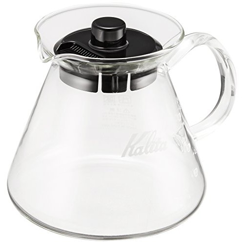 Kalita Easy Pour Coffee Server, Heat-Resistant Glass, 500ml for 2~4 People, Microwave Dishwasher Saf