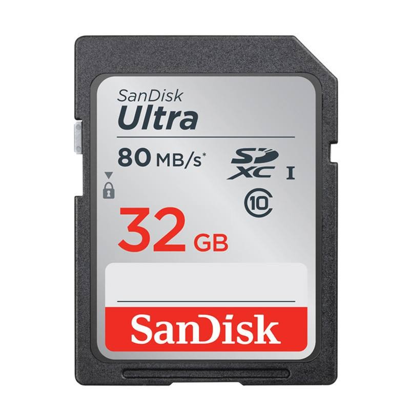 SanDisk SanDisk SD 32G class10 การ์ดหน่วยความจํา SD ความเร็วสูง C10 การ์ดหน่วยความจํากล้อง 80M/S