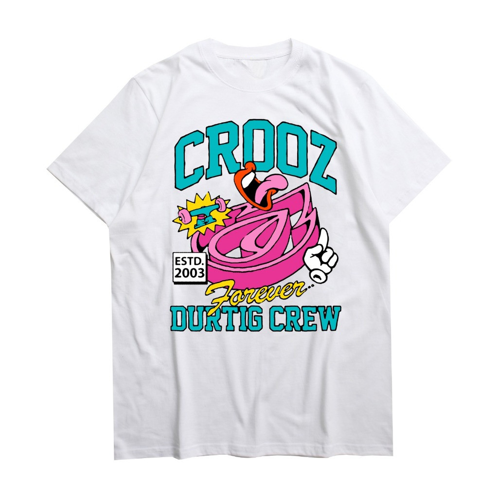 56ez77sx7t blouseMens Distroเสื้อยืดOriginal 100% เสื้อผ้าเด็กผู้ชายFUN COLLEGE CROOZร้านค้าอย่างเป็