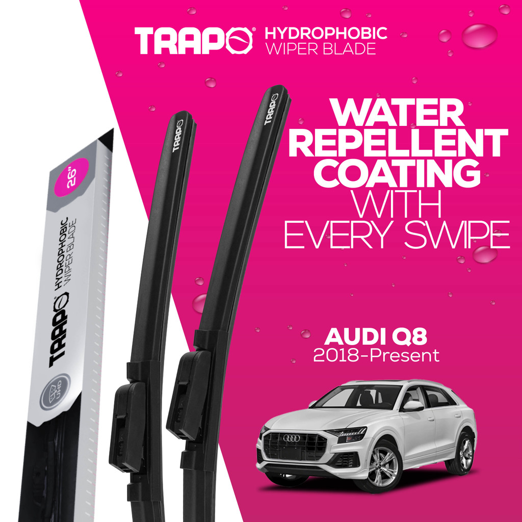 ใบปัดน้ําฝนรถยนต์ Trapo Hydrophobic สําหรับ Audi R8 (2006-2015) // Audi R8 (2016-2024)
