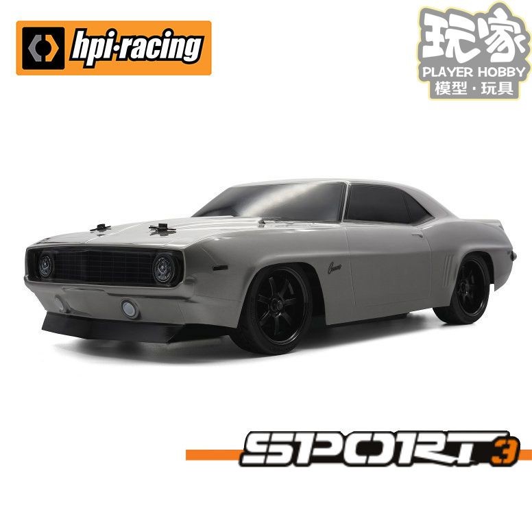 HPI SPORT 3 1969 Camaro Z28 Retro Muscle 1/10 Flat Running#160423