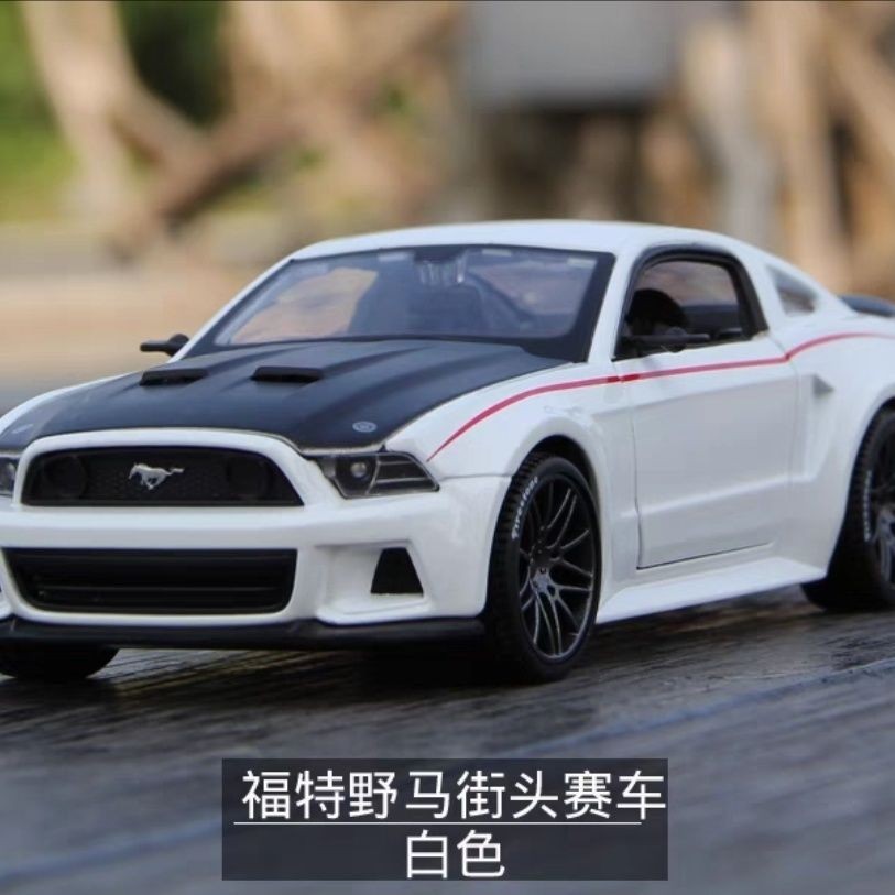 Clearance Meritor Figure 1/24 Ford Mustang Racing Car จําลองรถเครื่องประดับโรงงานเดิมของแท้ของขวัญ