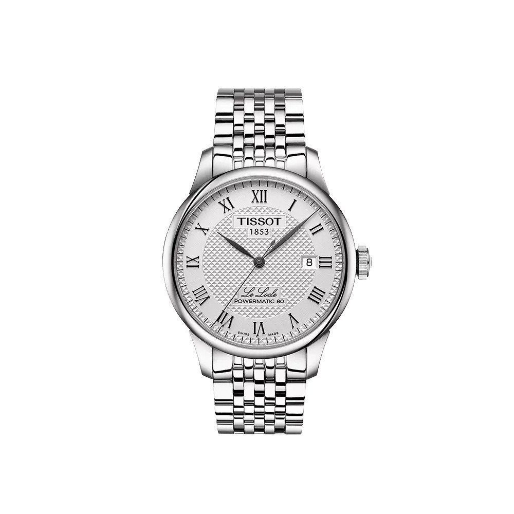 Tissot Tissot นาฬิกาผู้ชาย Classic Leroc เข็มขัดเหล็กอัตโนมัติเต็มรูปแบบ 1853 นาฬิกากันน้ํา