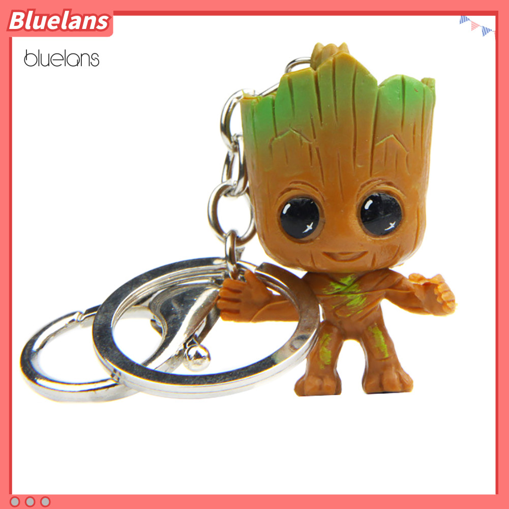 Bluelans Guardians of Galaxy Tree Man Groot จี้รูปพวงกุญแจผู้ถือกระเป๋าพวงกุญแจ
