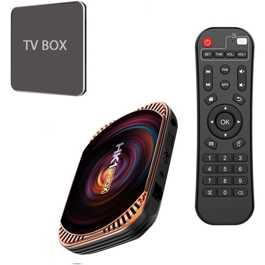 Amlogic S905X4 Android 11.0 HK1 กล่อง X4 4GB RAM 64GB ROM Dual-WiFi 2.4GHz/5GHz BT Quad Core 64 Bits