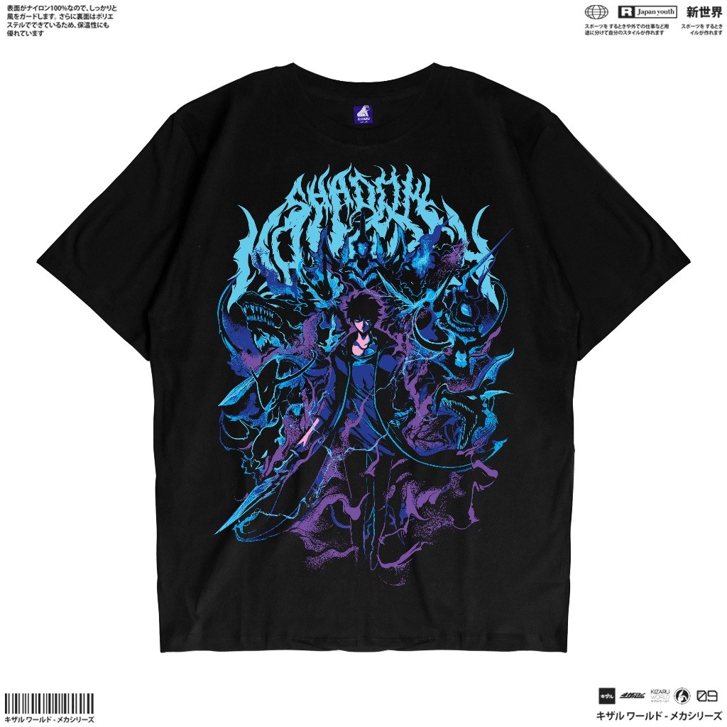 KIZARU เสื้อยืดอนิเมะ Solo Leveling SUNG JINWOO