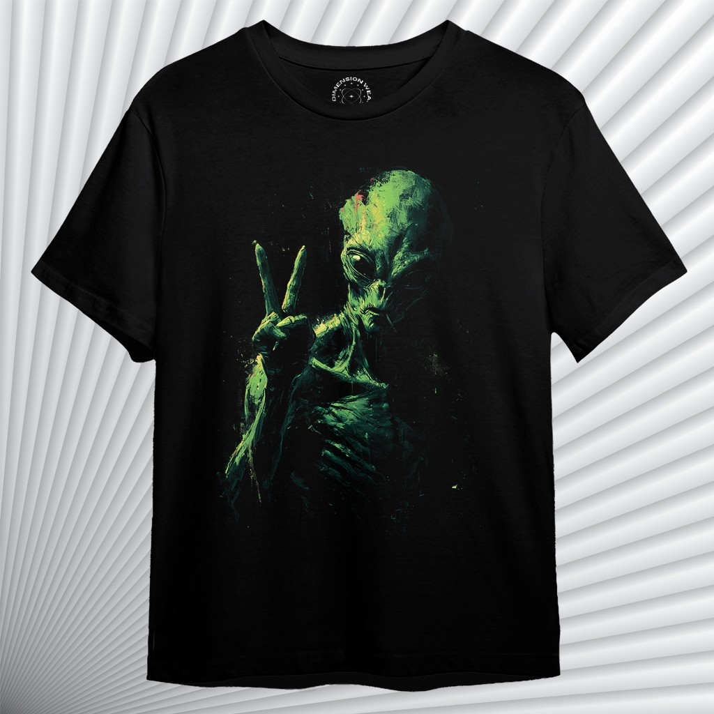 เสื้อยืด 3DD Alien Pose Premium Distro - DM1192