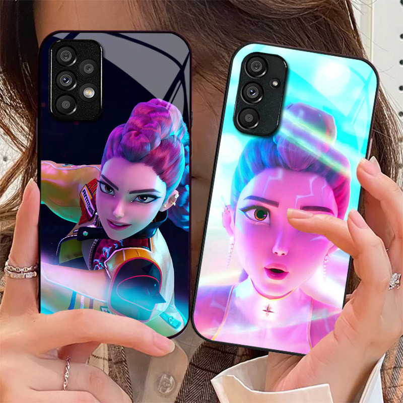 KPop Demon Hunters 08 แก้วเคสโทรศัพท์สําหรับ Samsung Galaxy A16 A15 A25 A35 A55 A53 A54 A34 A14 A32 