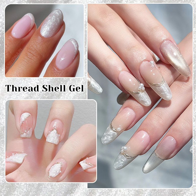 NICOLE DIARY 15ml สีขาวมุกด้ายเล็บเจล Ultra Shine Glitter Soak Off UV/LED เล็บเคลือบเงาเล็บอุปกรณ์ - รูปที่ 7