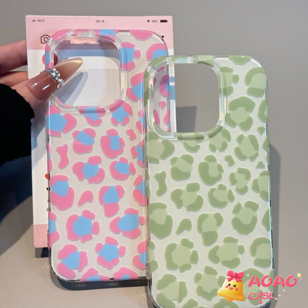 เคสไอโฟน17 15เคสสีเดียวลายเสือดาว ม้า2026 ฮิต สำหรับ IPhone 17 16 11 13 15 12 Pro Max 17 16 Plus 16 15 Pro