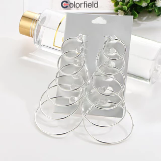 Colorfield ชุดต่างหูสตั๊ดS925 แฟชั่น เข้ากับทุกการแต่งกาย เรียบง่าย ไม่ทําให้แพ้ง่าย สำหรับผู้หญิง-COD💖