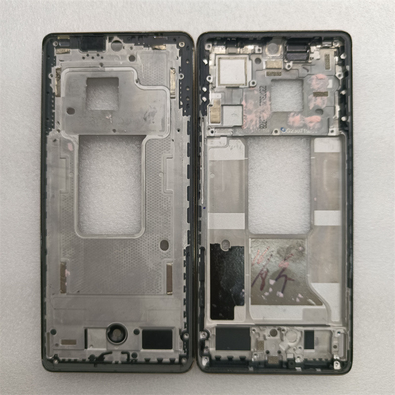 กรอบกลางสําหรับ Infinix Zero 30 5G LCD กรอบด้านหน้าที่อยู่อาศัย Bezel อะไหล่ซ่อมไม่มีปุ่มปรับระดับเสียงไฟ