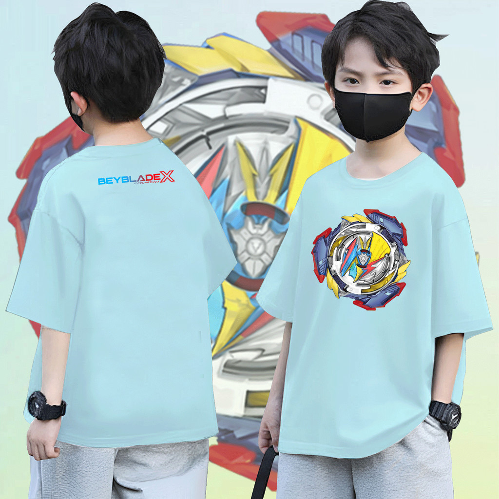 Yout-children เสื้อเด็ก เสื้อคอกลม ใส่สบาย cotton ลายพิมพ์แฟชั่น 2-9 ขวบ เด็ก 'BEYBLADE2'