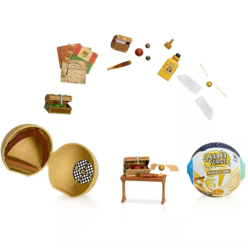 MGA Miniverse อย่างเป็นทางการกลับไปสู่ Hogwarts Harry Potter Ball สามรุ่น DIY ฉากจิ๋ว Blind Ball อิน