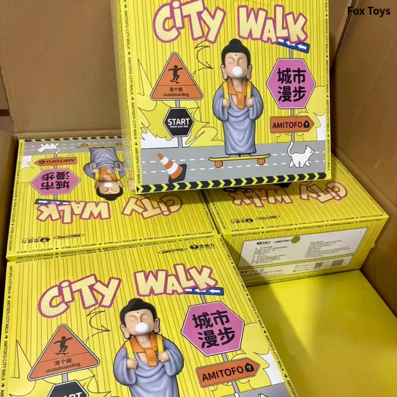 ของแท้คลังสินค้าพร้อม ยี่ห้อใหม่ Fo U รุ่นที่สอง Amitofo City Walk City Walk Series Mystery Box ทั้ง