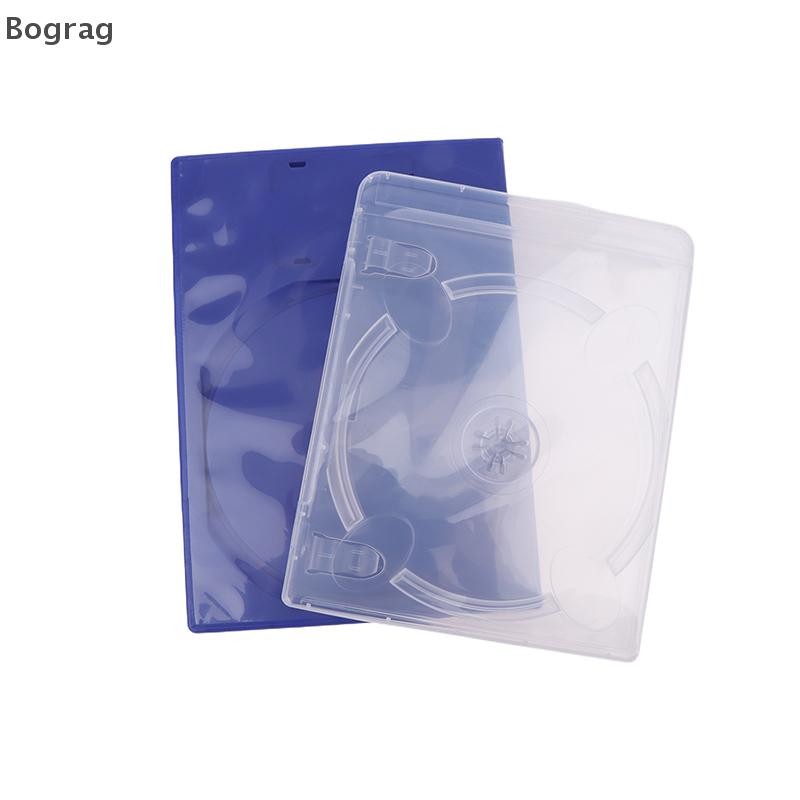 [Bogr] สําหรับ PS2 PS3 เกมแผ่นดิสก์กล่องเก็บพลาสติก Double CD Blu Ray Box DVD Disc Box Dual Pack BD 
