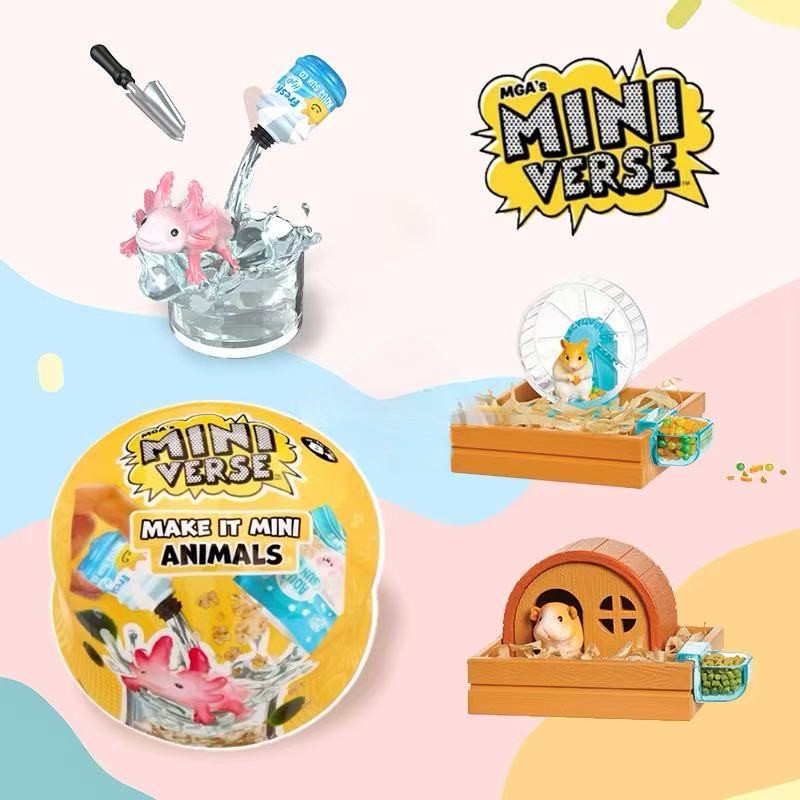 Miniverse Animal Series DIY Mini Animal Home Pet Ball Guinea Pig Hamster Salamander Blind Box