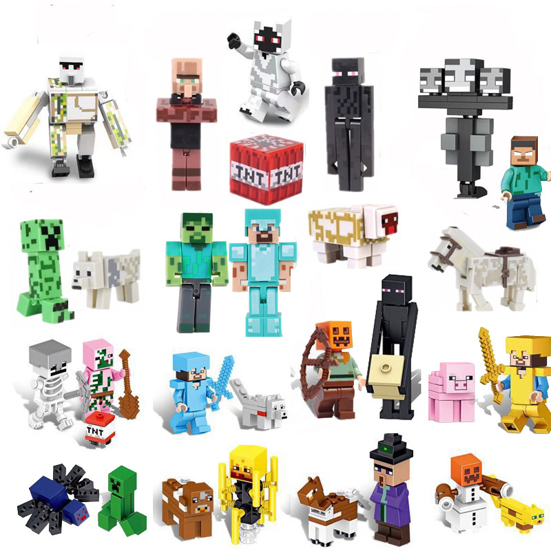 minecraft minecraft toy Minecraft Minecraft Minifigure Minecraft ประกอบของเล่นเด็กตุ๊กตา Diamond Ste