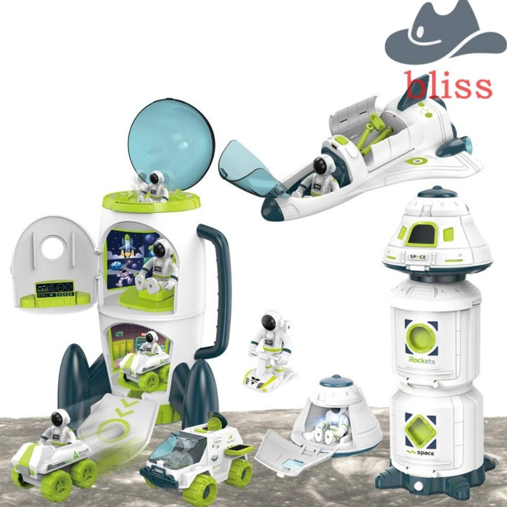BLISS Acousto Optic Space ของเล่น,นักบินอวกาศ Rocket Space Shuttle ของเล่น, Aerospace รุ่นยานอวกาศการบิน Series สถานีอวกาศ Spacecraft รุ่นของขวัญวันเกิด
