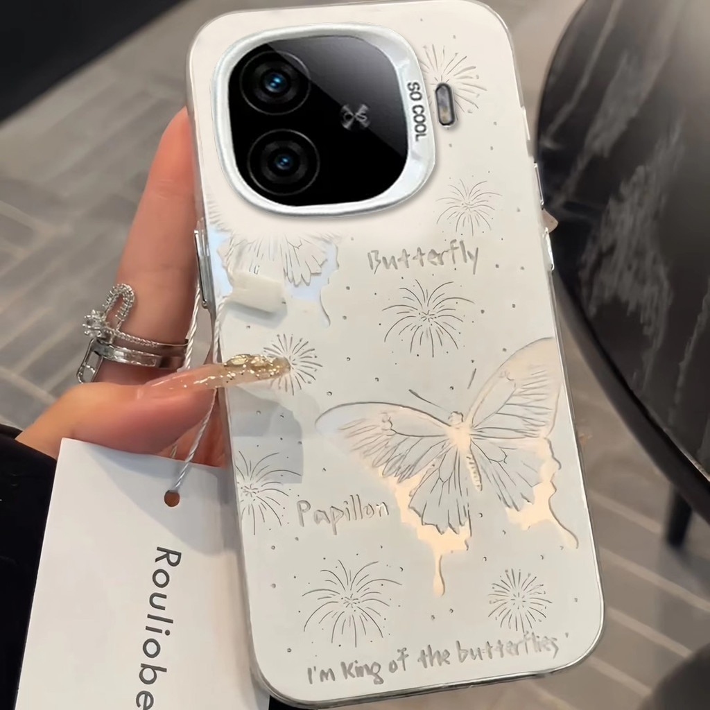 เคส iqoo 13 iqoo 13 case เคส iqoo z9x 5g เคส iqoo 12 iqoo z9 5g เคส ดอกไม้ไฟผีเสื้อเหมาะสําหรับ iqoo