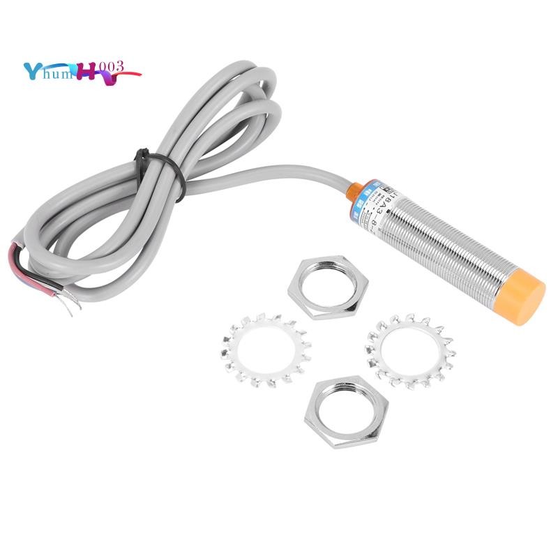 [yhumh003]LJ18A3-8-Z/BX 8 มม.เซ็นเซอร์ Approach อุปนัย Proximity NPN ไม่มีสวิตช์ DC 6-36V