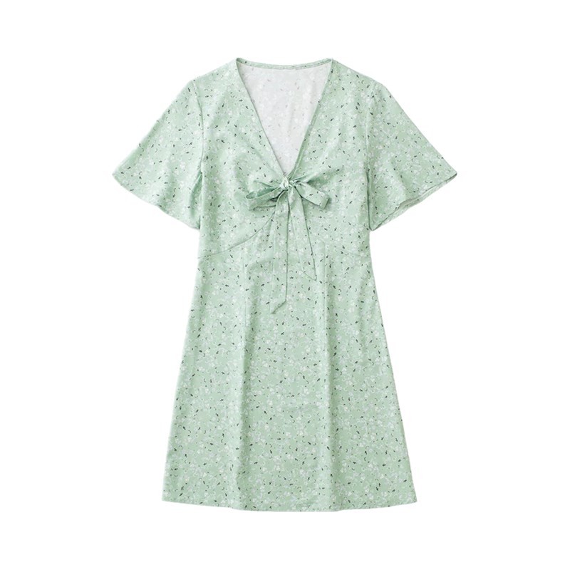 UR ZA COS2022 Spring Summer รูปแบบใหม่ มินิเดรสพิมพ์ลายดอกไม้ผู้หญิงที่น่าทึ่ง 8351044 131