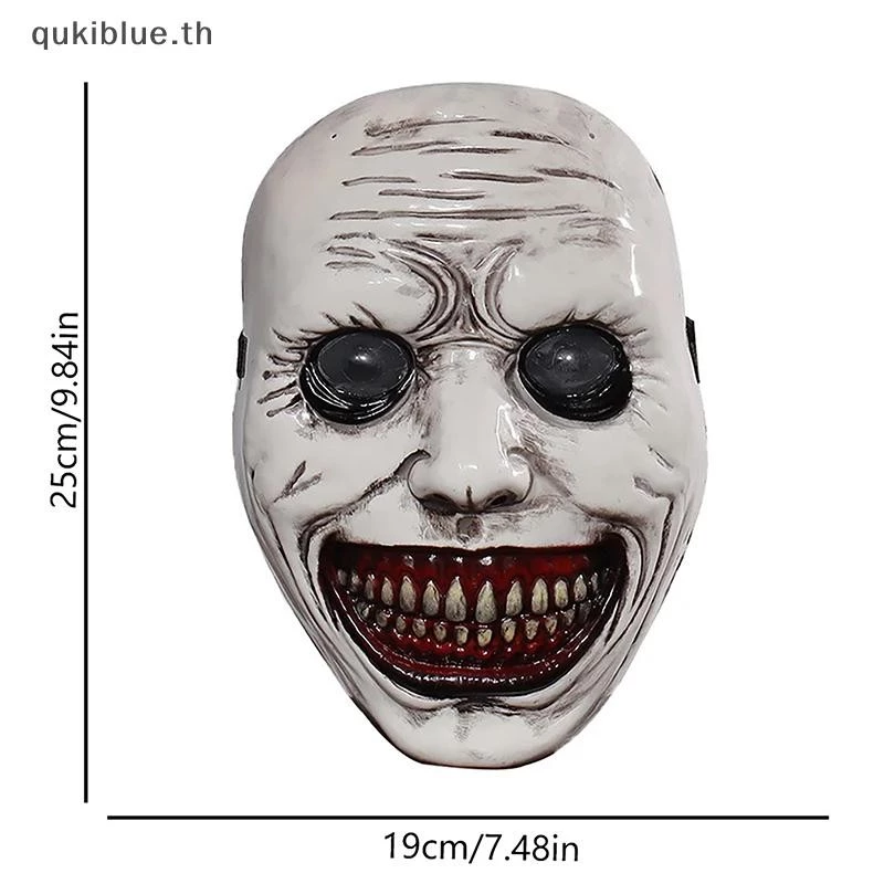 Qukiblue.th สยองขวัญ Exorcist ยิ้ม Face Demon หน้ากากคอสเพลย์ Evil Creepy Ghost หน้ากากพลาสติกฮาโลวีน Carnival Party เครื่องแต่งกาย Prop TH thumbnail 7