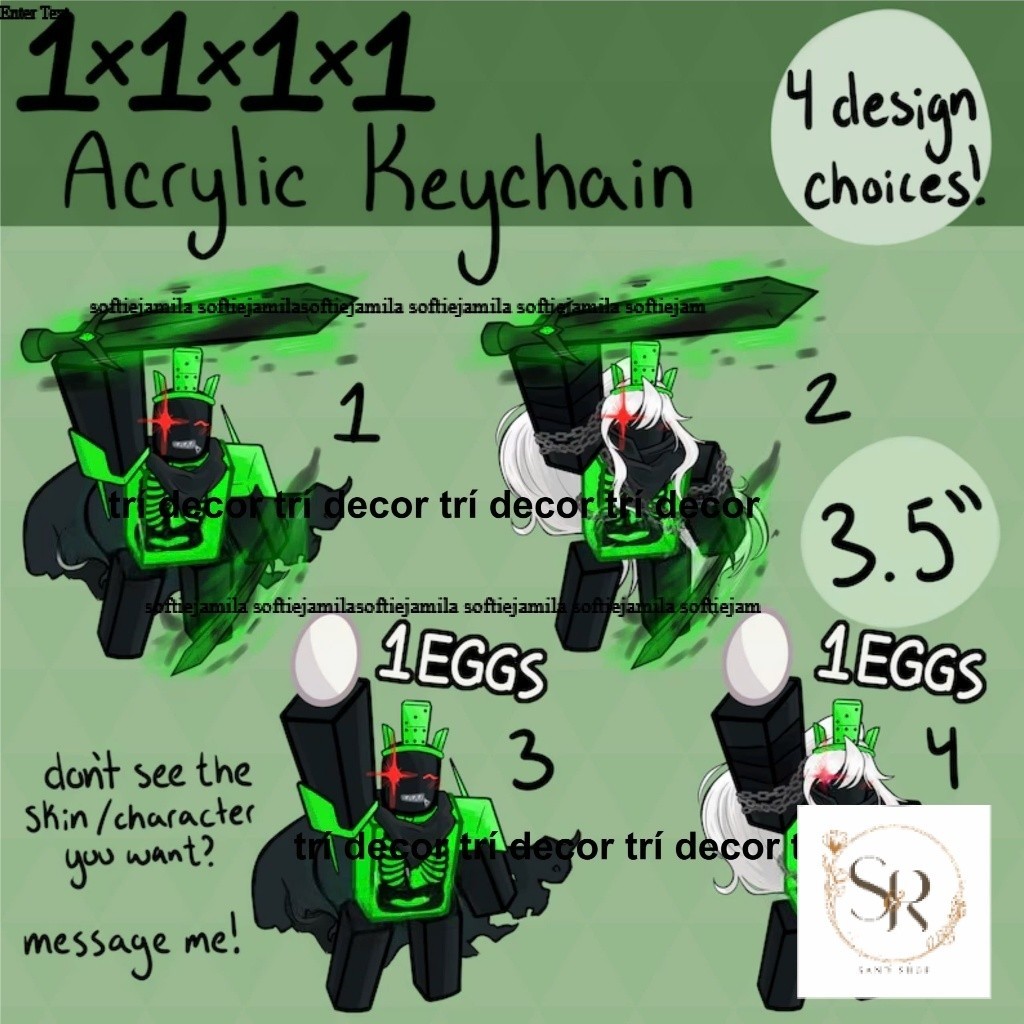 Forsaken พวงกุญแจอะคริลิค 1x1x1 3.5 นิ้ว