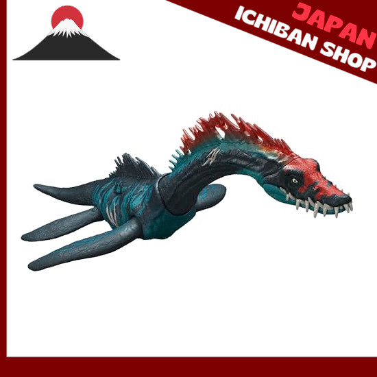 【จากประเทศญี่ปุ่น】 Mattel Jurassic World (JURASSIC WORLD) Big Action! Styxosaurus Children's Figurin