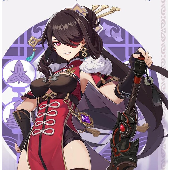 คอสเพลย์ Beidou กระต่ายมิติพระเจ้า กับทรงผม Bun ผมยาว