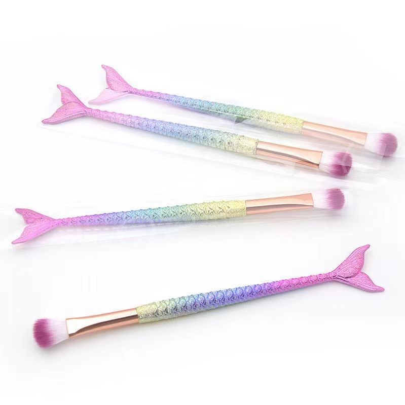 Hot Sale#Single Eyeshadow Brush Ultra Soft Bristles Non-Shedding Mermaid Makeup Brush Highlight Brus