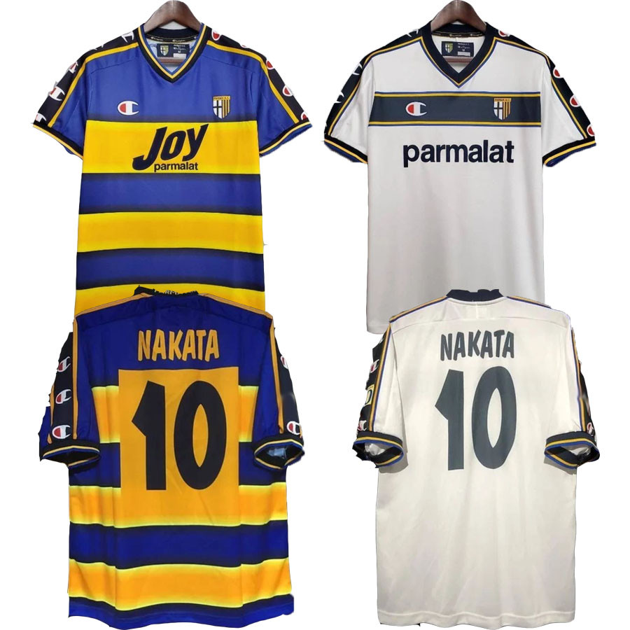 Jersey ฟุตบอล Retro Parma ADRIANO NAKATA คุณภาพสูง สำหรับออกแบบเอง
