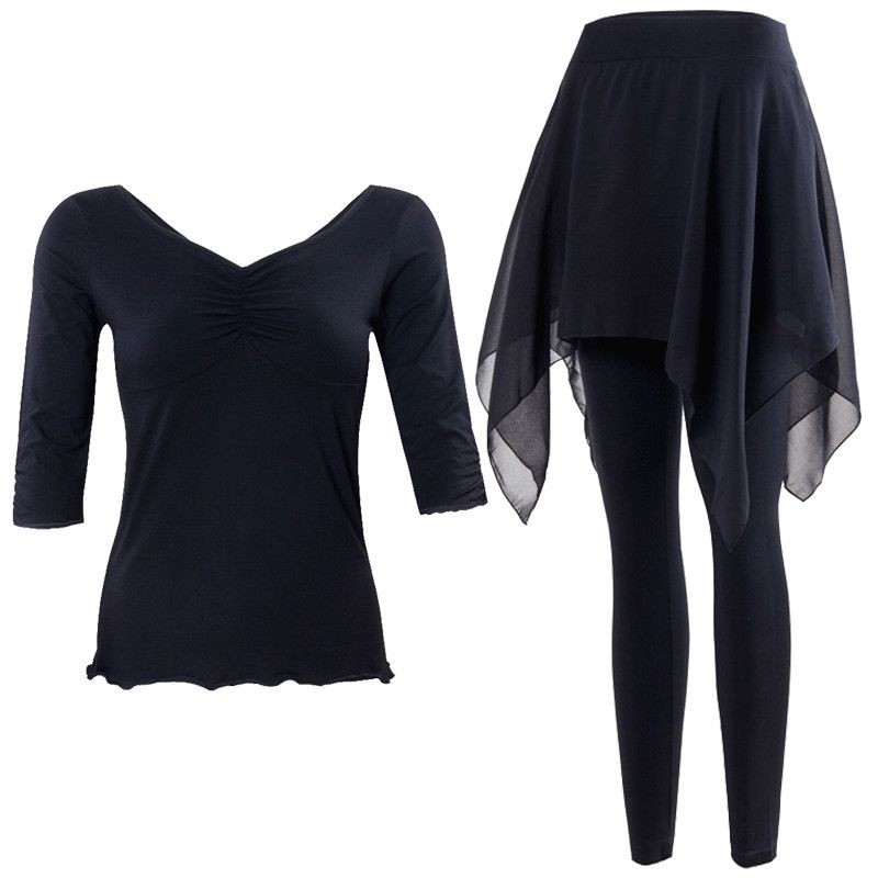 舞蹈练功服套装女衣服裙裤跳舞衣形体艺考现代古典民族舞服装Dancing Practice Clothes Suit Women's Clothes Skirt Dancing Clothes20250