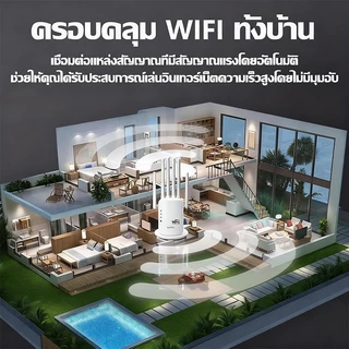2.4/5Gตัวขยายสัญญาณ WiFi WiFi รีพีตเตอร์ ตัวขยายสัญญาณ WiFi Dual Band ตัวเสริมสัญญาณ WiFi ตัวขยายสัญญาณเราเตอร์