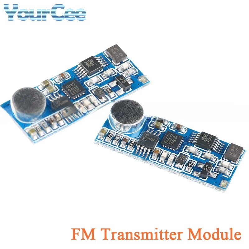 2 ชิ้น/1 ชิ้น Mini Mono เครื่องส่งสัญญาณช่องเดียว FM ไร้สาย Transmission ไมโครโฟนโมดูล Serial Port C