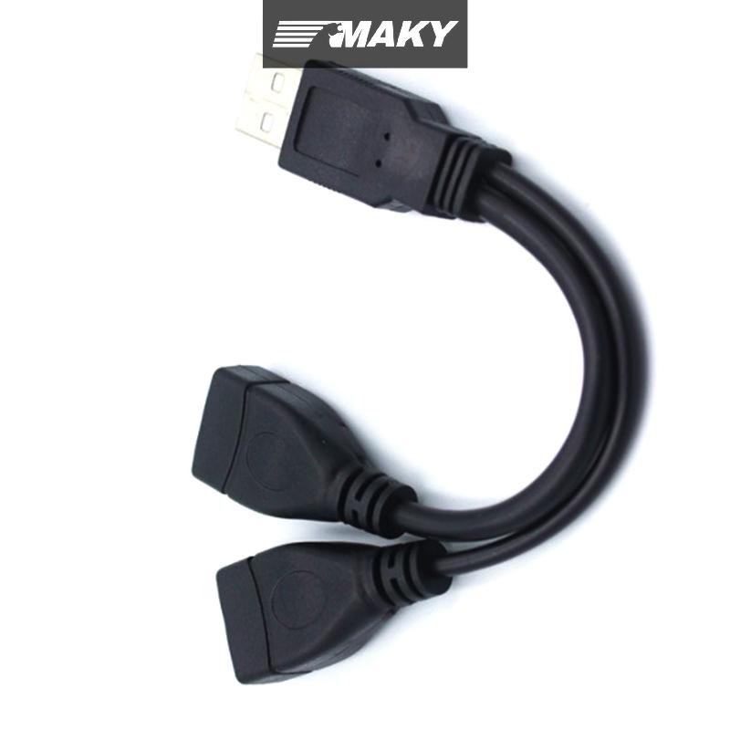 Llph USB 2.0 Splitter Y สาย 1 ชาย 2 หญิงสายไฟอะแดปเตอร ์ แปลงสําหรับ PC รถข ้ อมูลสายชาร ์ จ LLP