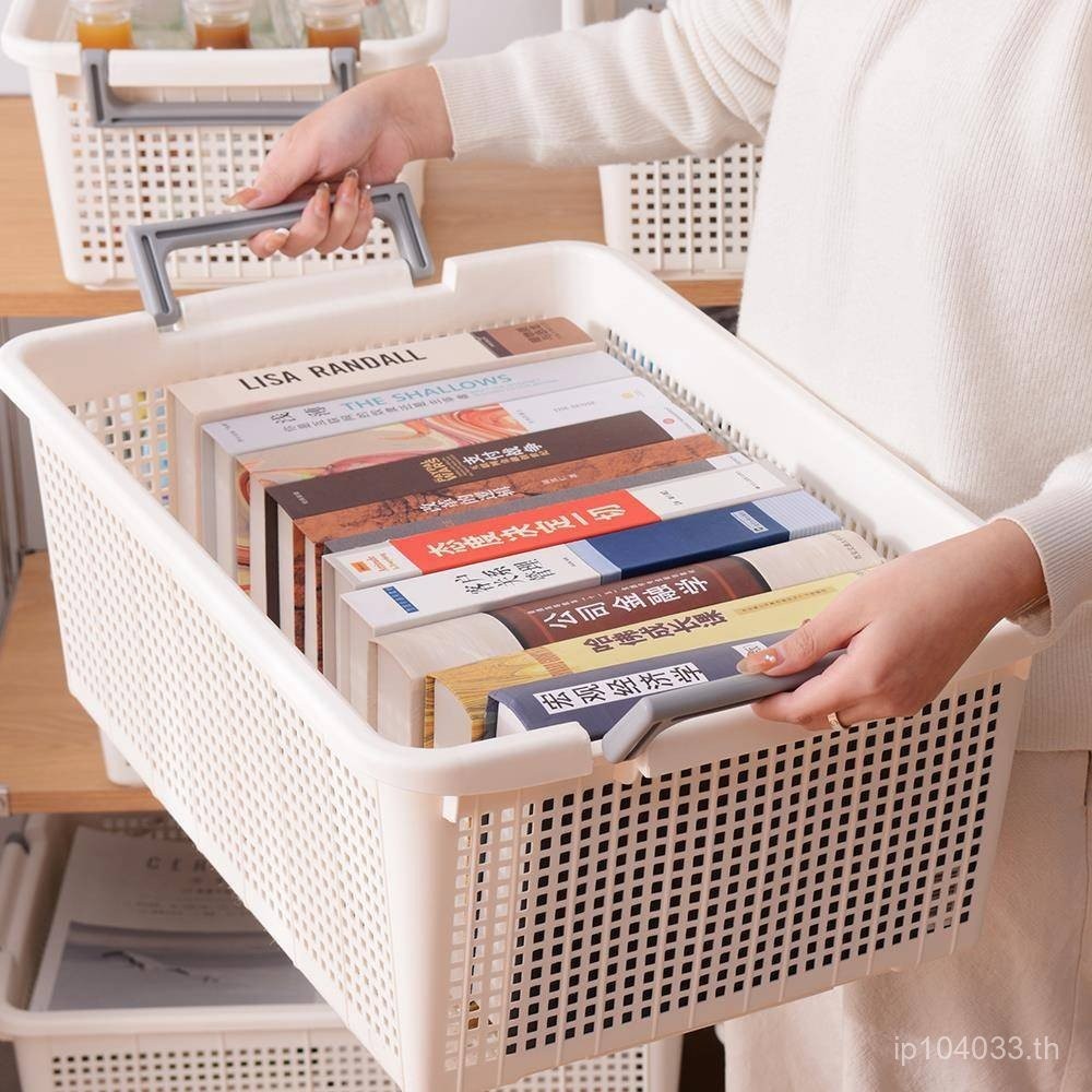 กลวงของกระจุกกระจิกครัวเรือนขนมนักเรียนตะกร้าเก็บหนังสือตะกร้าเก็บตะกร้าเก็บพลาสติกตะกร้าเก็บของเล่น