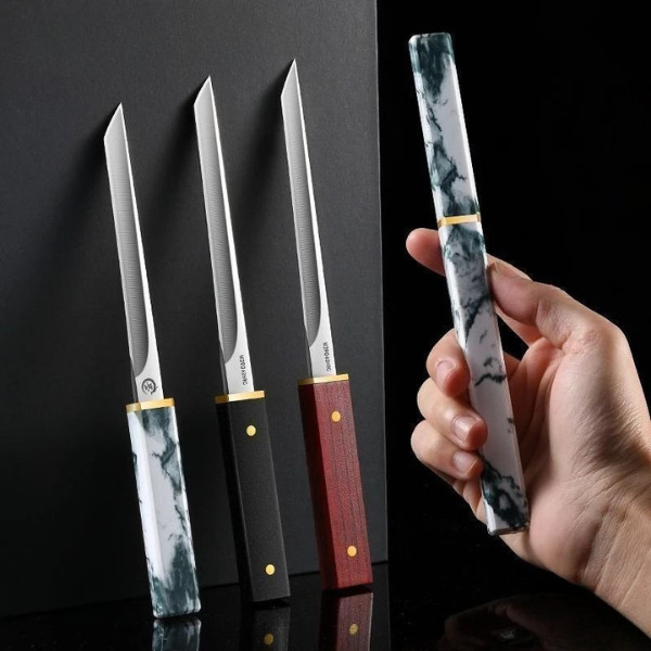 Sunflower66  มีดทำครัวปลอกผลไม้ หั่นเนื้อ มีดอเนกประสงค์ ขนาดพกพา พร้อมส่ง🔪 - รูปที่ 2