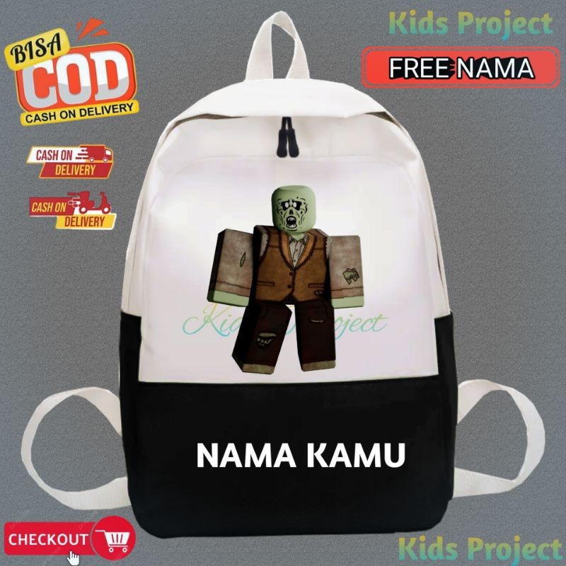 ROBLOX DEAD RAILS CHARACTER MOTIF CHILDRENS BACKPACK