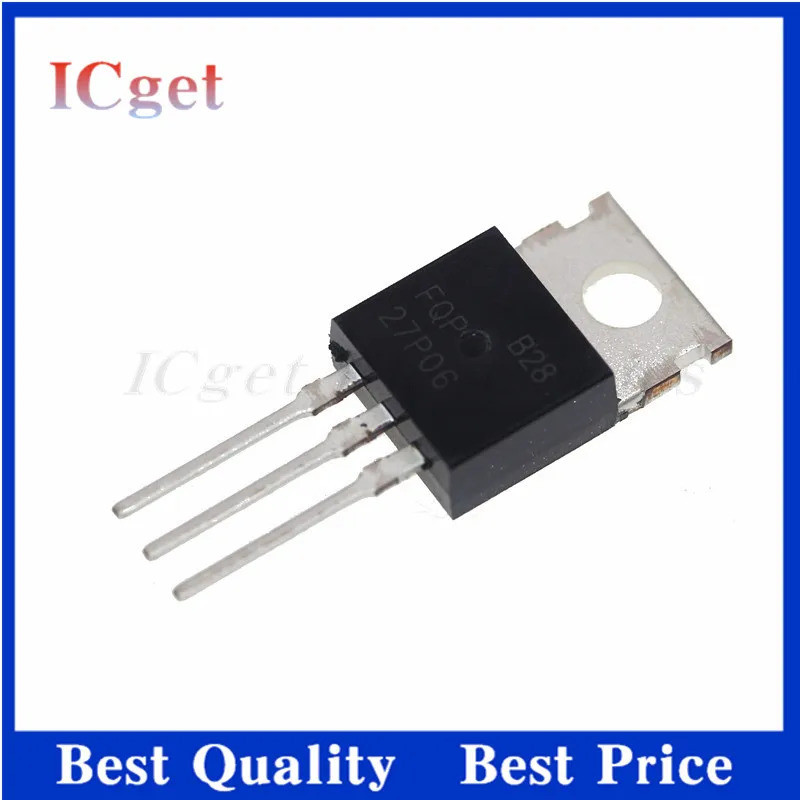5 ชิ้น FQP27P06 FQP47P06 FQP22P10 FQP12P20 FQP15P12 FQP17P06 FQP10 TO-220 Field Effect ทรานซิสเตอร์