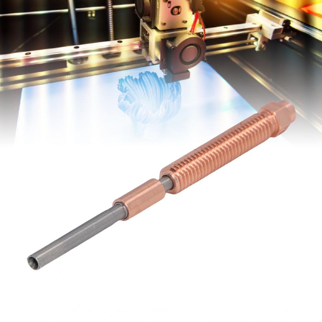 Nozzle เครื่องพิมพ์ 3 มิติ M6 ผนังด้านในอย่างราบรื่น 0.4 มม. การสลับแบบรวดเร็วแบบรวมสำหรับ PP PC PLA