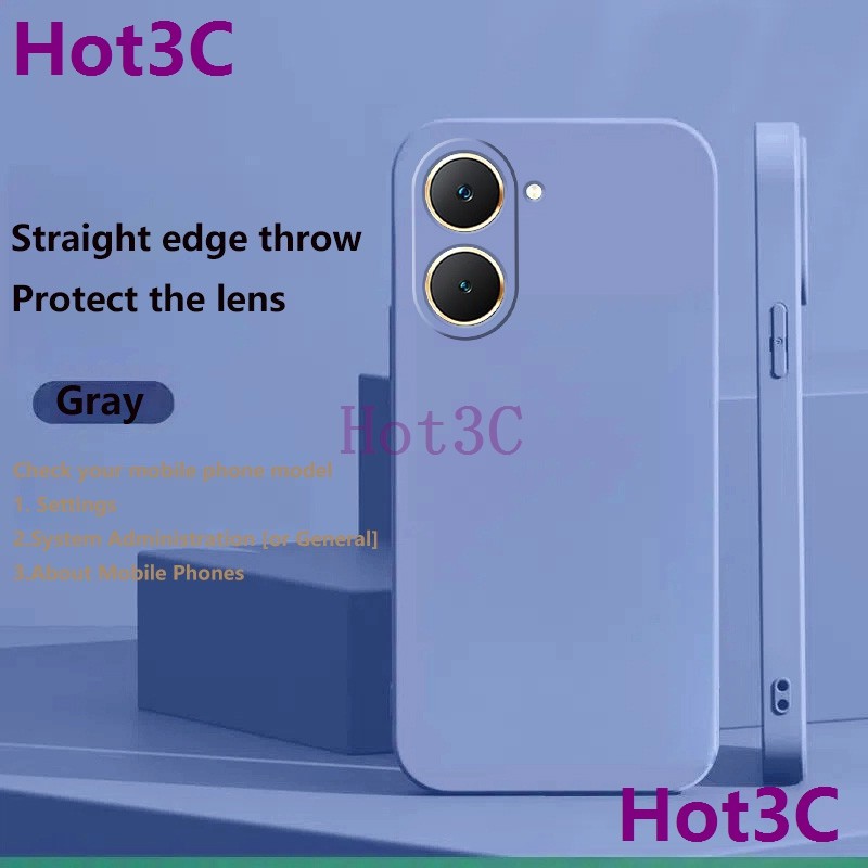 เคส For Vivo Y03 / Y18 / Y03T / Y18S / Y28S 5G tpu YTCS ซิลิโคนเคสโทรศัพท์สีทึบเรียบง่าย - รูปที่ 6