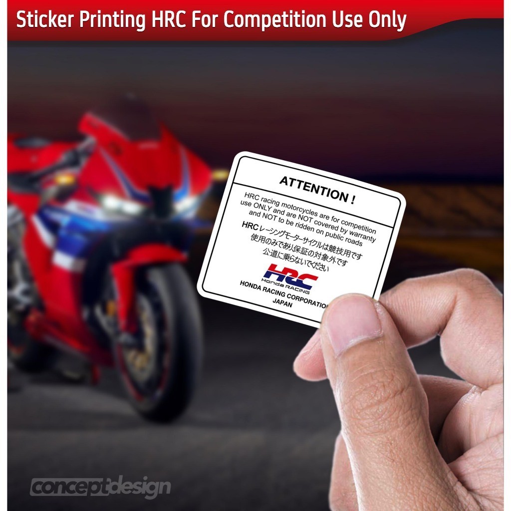 สติ๊กเกอร์ HRC สําหรับการใช้งานในการแข่งขันเท่านั้น-GEN106-MOTSKR21